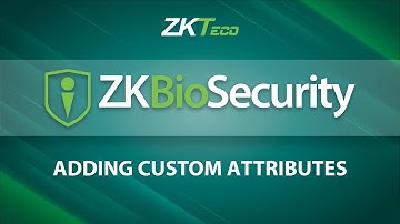 ZKBioSecurity: Adding custom attributes