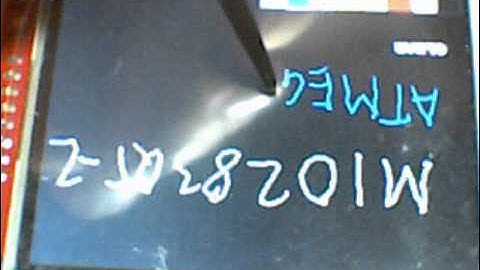 MI0283QT-2 Simple Paint Test sw_tft.avi