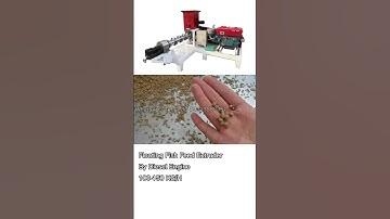 Floating fish feed extruder by diesel engine 100-150KG/H