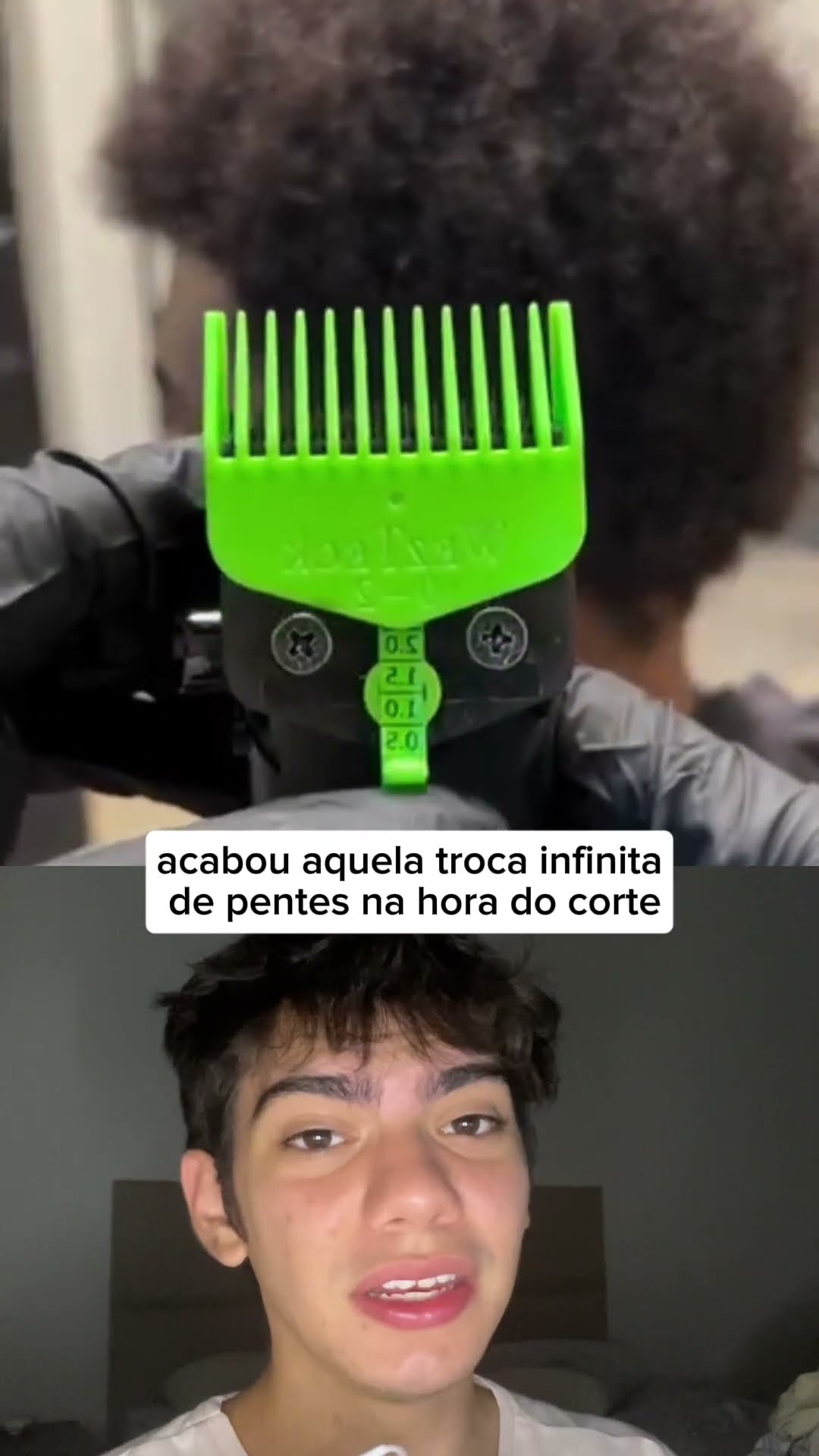 Um pente, todas as regulagens! ✂️? Será que acabou a troca de pentes? Marca um barbeiro aqui! ?