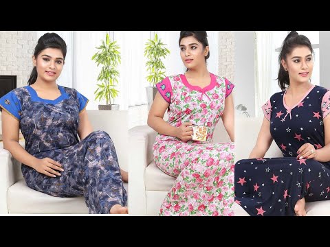 Night Wear For Ladies || Latest Cotton Night Gowns For Womens||  Nighty Designs || The Fashion