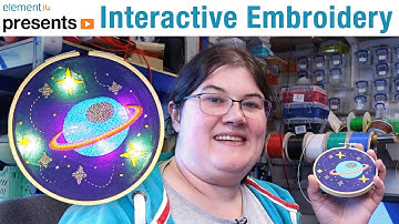 Borduren met circuits en geleidend garen