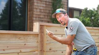 When You Need A Fancy Fence: Stairstep Horizontal Cedar