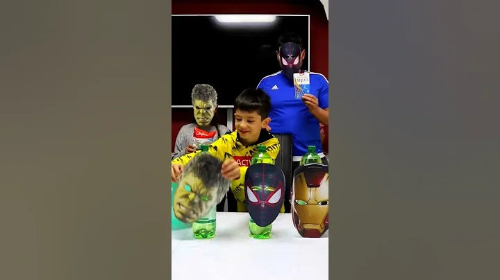 Masks of heroes challenge 😃 #shorts by Sihirli Kardeşler