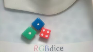 (103) 50 rolls of 3 identifiable dice - RGB Dice