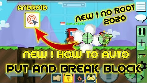 NEW ! HOW TO AUTO PUT AND BREAK BFG ANROID | GROWTOPIA