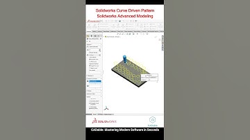 Solidworks Curve Driven Pattern | Solidworks Advanced Modeling #solidworkscurvedrivenpattern