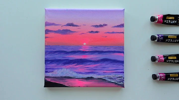 Dreamy Ocean Sunset | Easy Acrylic Painting Tutorial thumbnail