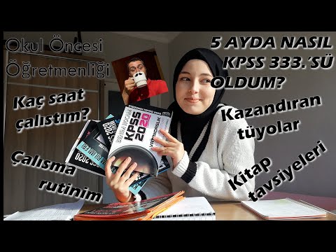 NASIL ÇALIŞTIM? I 5 Ayda KPSS 333.'sü oldum!! Çalışma saatlerim, kaynak tavsiyeleri, tüyolar