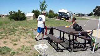 Gabriel camping with Grandpa, June 2010.AVI