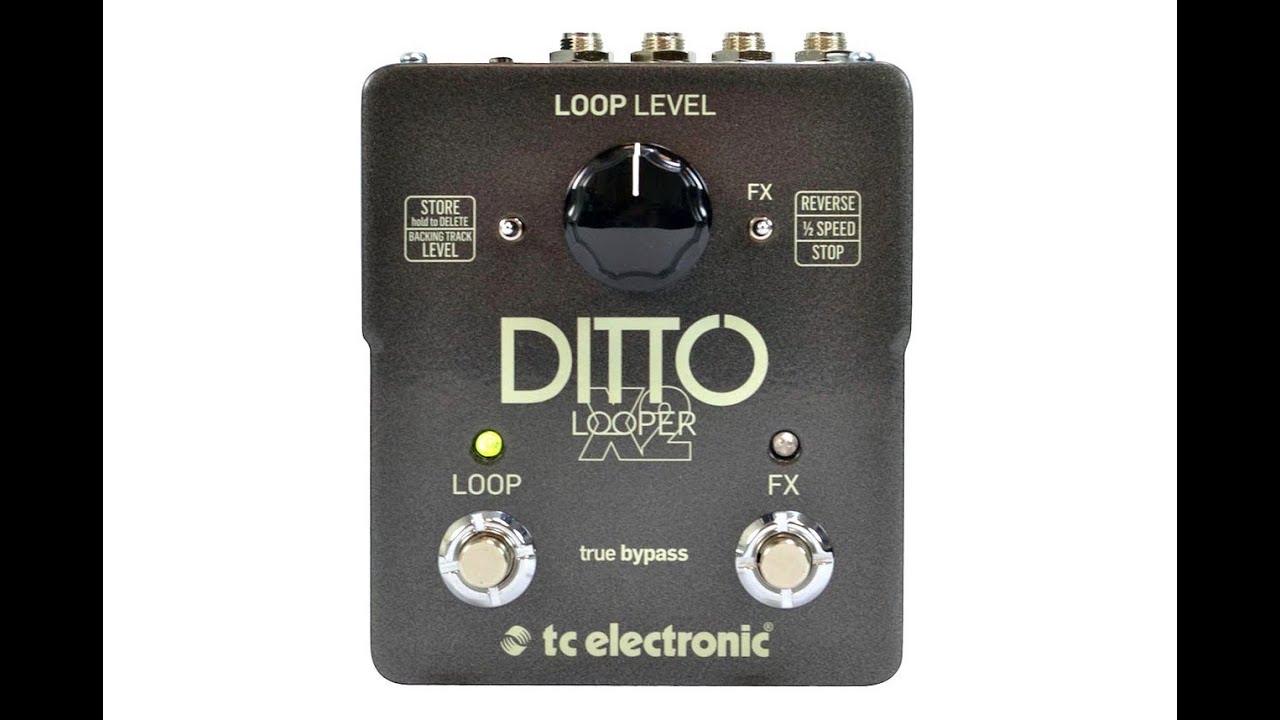 TC Electronic Ditto X2 Looper oitava ganho incentivo polifonia transposição  folk guitarra acústica guitarra elétrica bloco