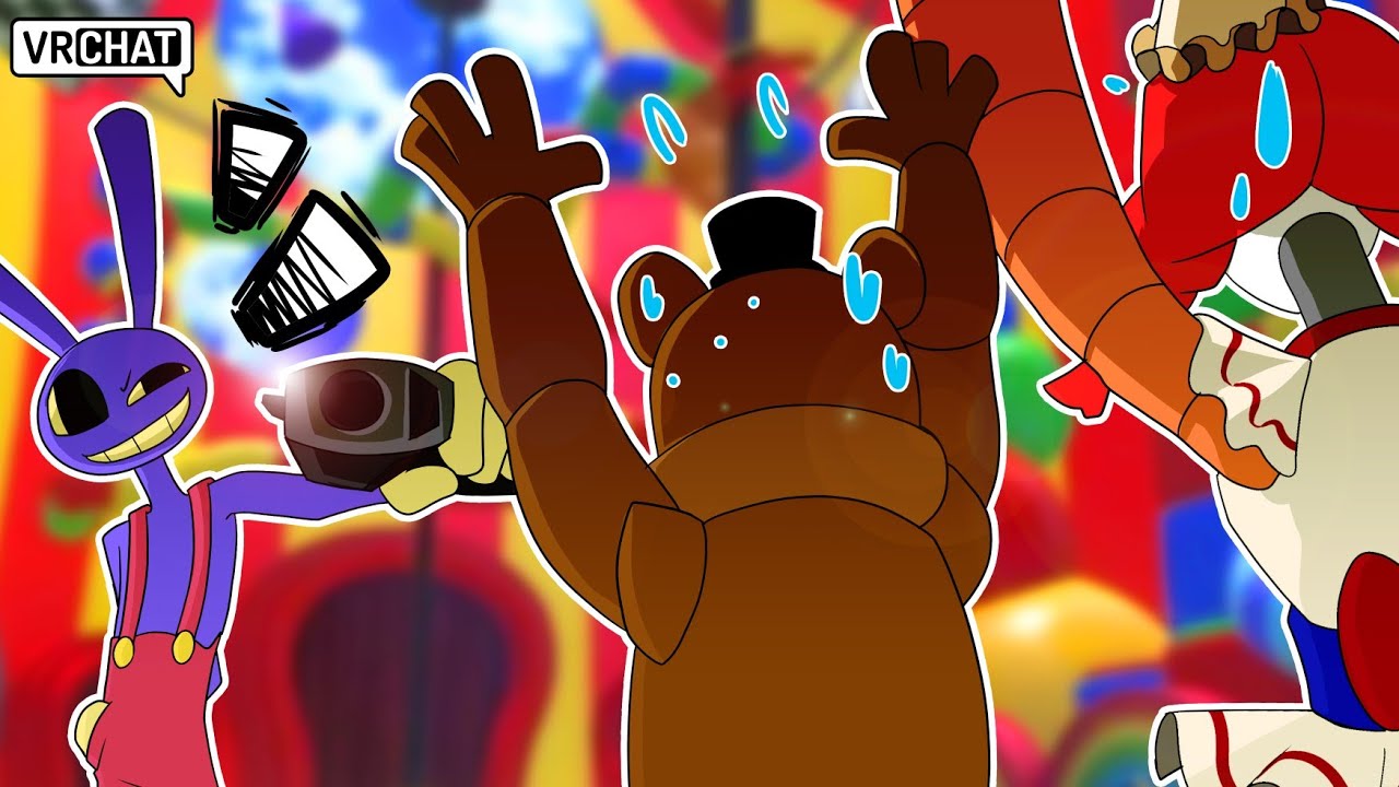 Jackie and Freddy Get Trapped In The Digital Circus! In VRChat