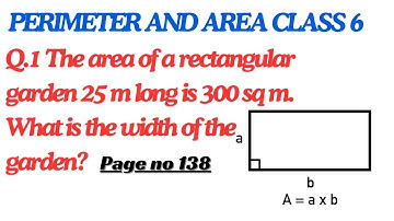 The area of a rectangular garden 25 m long is 300 sq m. What is the width of the garden?