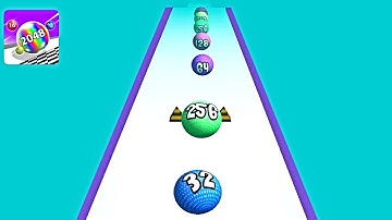 Merge 2048 Run Ball Rush ! All Levels Gameplay (163-169) android, ios