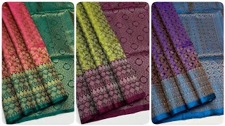 26 Sep 😍 Kanchipuram Soft Silk Sarees - Whatsapp 7904566214 #geethusarees  screenshot 3