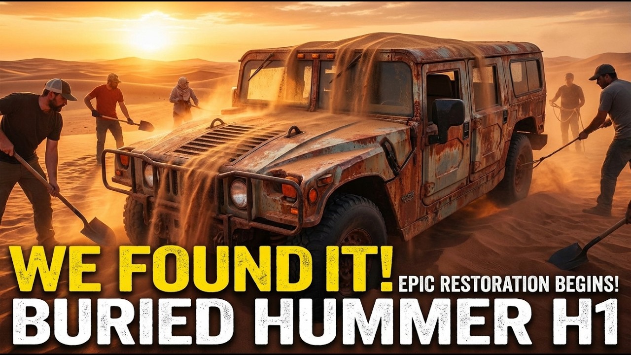 Rusty Hummer Rusty Hummer H1 X3 Found in Desert Sand – Full ASMR Restoration - YouTube