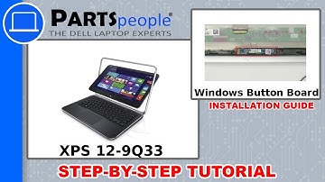 Dell XPS 12-9Q33 (P20S002) Windows Button Board How-To Video Tutorial