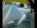 Cement Dumps Load On Car