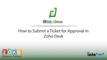 How to Submit a Ticket for Approval in Zoho Desk