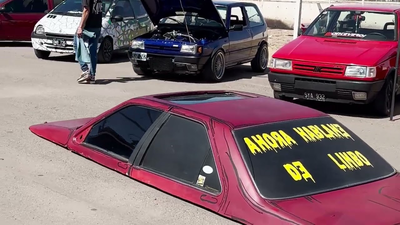 Unique half-cut car conversion: a low rider like no other