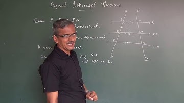 Grade 9 Math - Equal Intercept Theorem - Part 1
