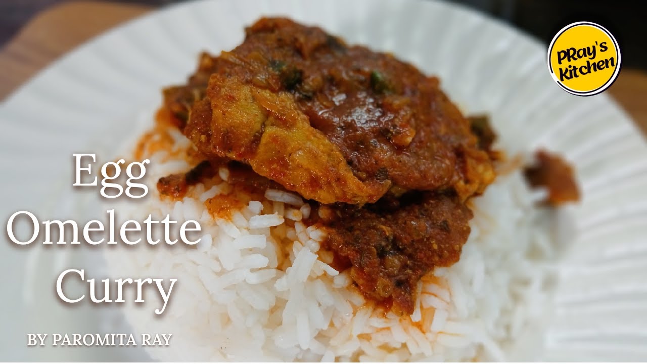 Delicious Masala Egg Omelette Curry