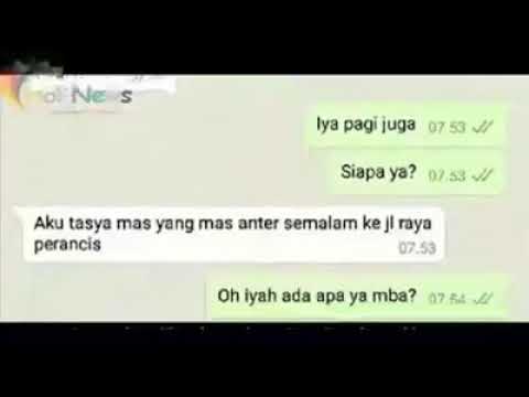 Ojek online di chat penumpang nya ternyata....