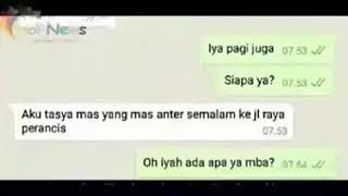 Ojek online di chat penumpang nya ternyata....