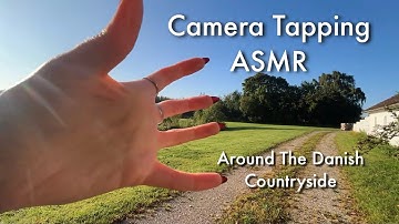 ASMR Camera Tapping + Scratching In The Danish Countryside ☀️🌾🌳 No Talking