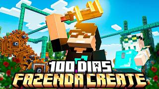 Sobrevivi 100 dias como FAZENDEIRO DO CREATE em Dupla no Minecraft - O FILME @helliiot
