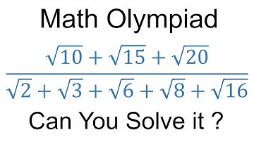 Radical Simplification Problem | Math Olympiad