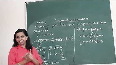 Std 11|COMPLEX NUMBERS|1.3|Modulus, amplitude, polar form, exponential form