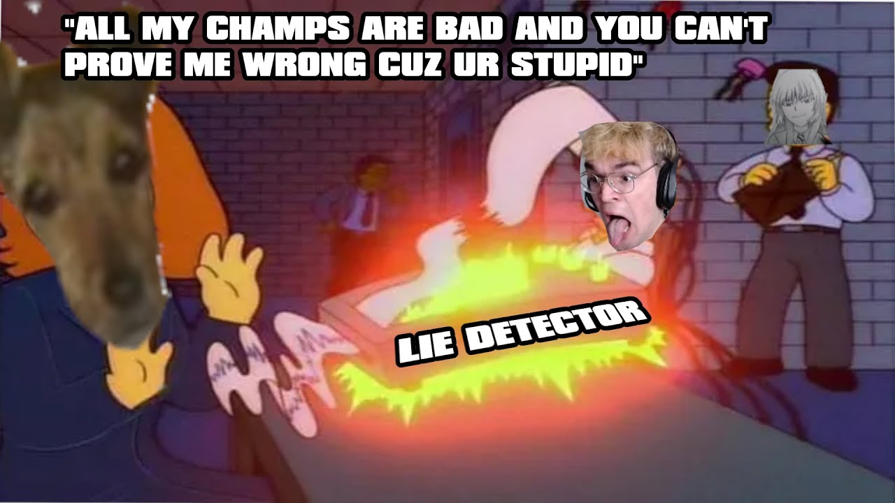 Yamatosdeath COPES AND LIES SO MUCH HE BROKE THE LIE DETECTOR