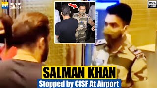 Salman Khan STOPPED by CISF officer at the airport, ‘Power of uniform’ | VIRAL VIDEO screenshot 5