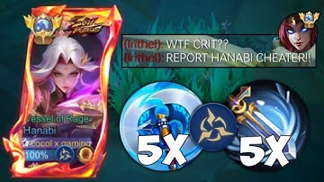 GLOBAL HANABI NEW ABNORMAL CRIT DAMAGE!🔥 (must try) HANABI BEST HIGH DAMAGE HACK BUILD 2025!!