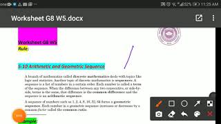Math G8 Arithmetic and Geometric Sequence