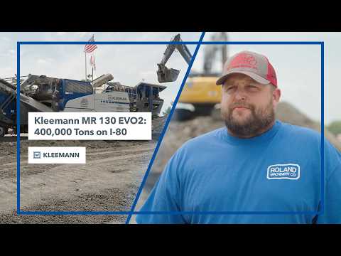 Reconstructing Interstate 80 in Joliet, Illinois: Kleemann MOBIREX MR 130 EVO2 with D. Construction