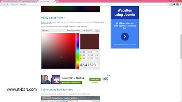 24  Color Picker  IT Bari com   Web Design Bangla Video Tutorial