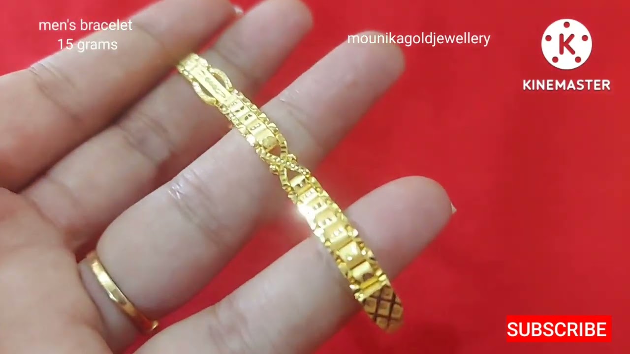 14k high polished yellow gold bracelet. 15 grams. 7 