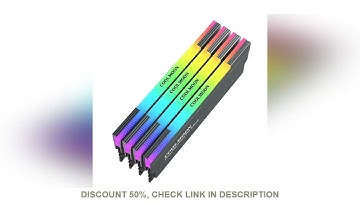 CR-D134S ARGB RAM Heatsink Heat Spreader Cooler Memory Cooling Vest for Desktop Computer PC Memory