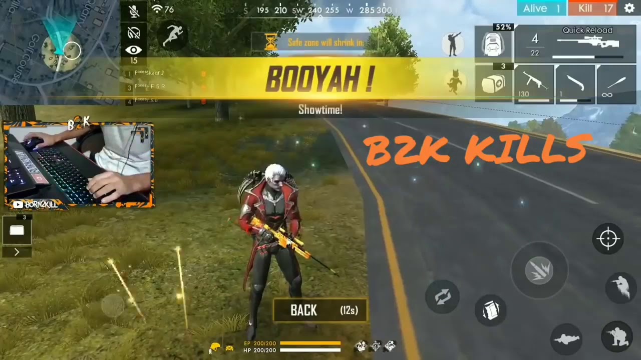 M8n Vs b2k free fire custom game play.