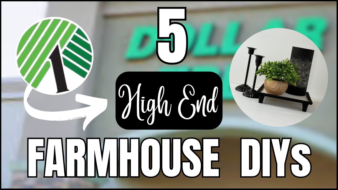 Dollar Tree High End Farmhouse DIYs * Farmhouse Decor on a Budget - YouTube