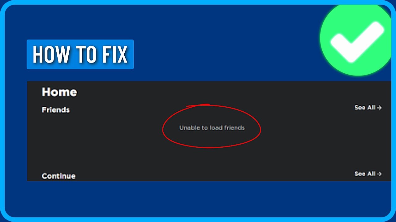How To Fix Unable To Load Friends In Roblox 2025 Friends Not Loading 