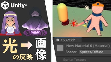 【Unity】画像に光（ライト）の影響を与える方法