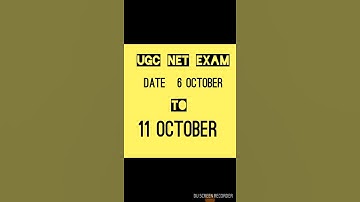 UGC NET 2021 DATE