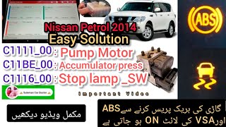C1111-00 C11Be-00 C1116-00 Patrol 2014 Brake Press Krnye Sya Abs Or Vsa Ki Lights On