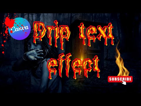 Canva Drip Text Effect Tutorial (FAST & EASY) | FREE Canva tutorial