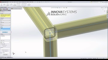 Weldment Trimming and the 3-way mitre in SolidWorks