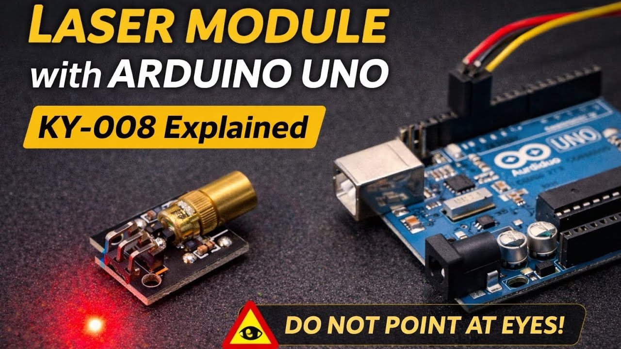 Laser Module ( KY-008) with arduino basics - YouTube