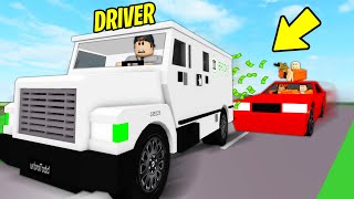 I Became ARMORED TRUCK DRIVER To Escaped CRIMINALS in Brookhaven RP..